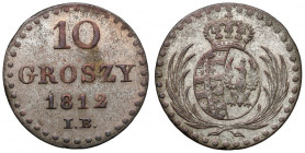 Księstwo Warszawskie, 10 groszy 1812 IB