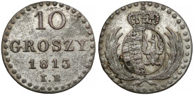 Księstwo Warszawskie, 10 groszy 1813 IB