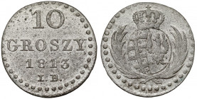 Księstwo Warszawskie, 10 groszy 1813 IB