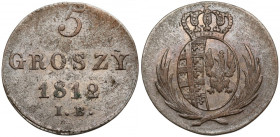 Księstwo Warszawskie, 5 groszy 1812 IB