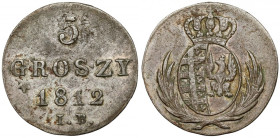 Księstwo Warszawskie, 5 groszy 1812 IB