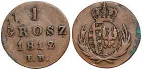 Księstwo Warszawskie, Grosz 1812 IB