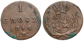 Księstwo Warszawskie, Grosz 1814 IB