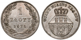 Wolne Miasto Kraków, 1 złoty 1835