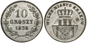 Wolne Miasto Kraków, 10 groszy 1835