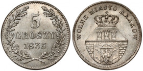 Wolne Miasto Kraków, 5 groszy 1835