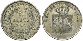 Powstanie Listopadowe, 2 złote 1831 KG
