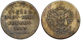 Królestwo Polskie, Odważnik 50 złotych - CIĘŻAR ... 1817 R2