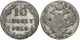 10 groszy polskich 1826 IB