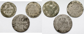 5-10 groszy 1819-1831 - zestaw (3szt)