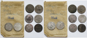 10 groszy 1816-1840, zestaw (8szt)