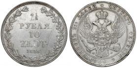 1-1/2 rubla = 10 złotych 1836 MW, Warszawa