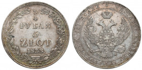 3/4 rubla = 5 złotych 1838 MW, Warszawa