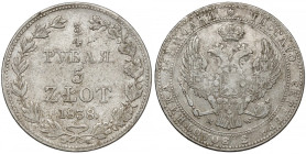 3/4 rubla = 5 złotych 1838 MW, Warszawa