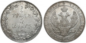 3/4 rubla = 5 złotych 1839 MW, Warszawa