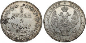 3/4 rubla = 5 złotych 1839 MW, Warszawa