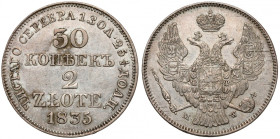 30 kopiejek = 2 złote 1835 MW, Warszawa