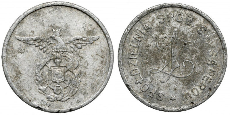 Brześć, 9. Pułk Saperów - 1 złoty Aluminium, średnica 23,5 mm, waga 1,68 g. 
Re...