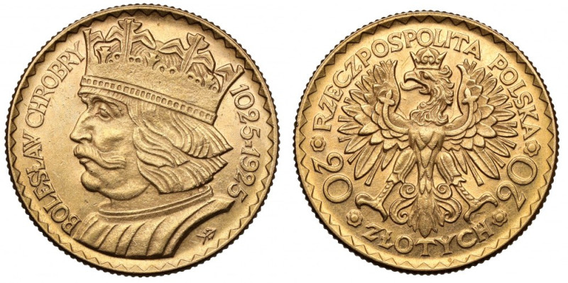 20 złotych 1925 Chrobry Reference: Parchimowicz 126
Grade: XF 

More photos a...