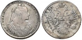 Rosja, Anna, Rubel 1734 - 'horse face'