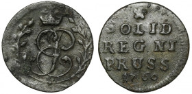 Rosja, Elżbieta, Szeląg dla Prus 1760, Królewiec