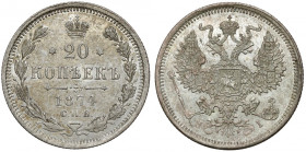 Rosja, Aleksander II, 20 kopiejek 1874