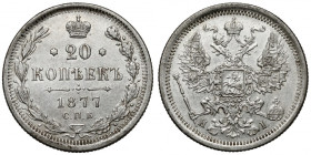 Rosja, Aleksander II, 20 kopiejek 1877