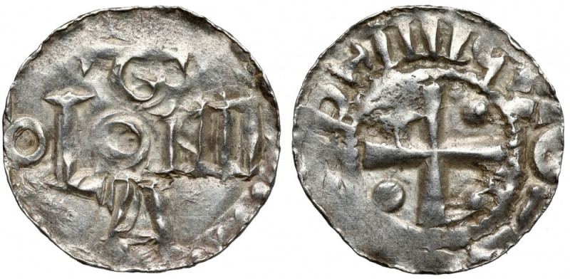 Kolonia, Otto III (983-1002) Denar Srebro, średnica 17 mm, waga 1,33 g.&nbsp; 
...