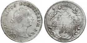 Prusy, Fryderyk II Wielki, 1/3 talara 1758