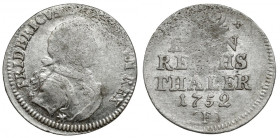 Prusy, Fryderyk II, 1/12 talara 1752-F, Magdeburg