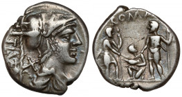 Roman Republic, Ti. Veturius (137 BC) Denarius