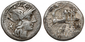 Roman Republic, P. Maenius Antiaticus M. F. (132 BC) Denarius