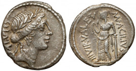 Roman Republic, Mn. Acilius Glabrio (49 BC) Denarius