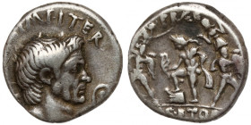 Roman Empire, Sextus Pompey (42-40 BC) Denarius - rare
