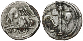 Roman Republic, Julius Caesar (49-48 BC) Denarius Subaeratus