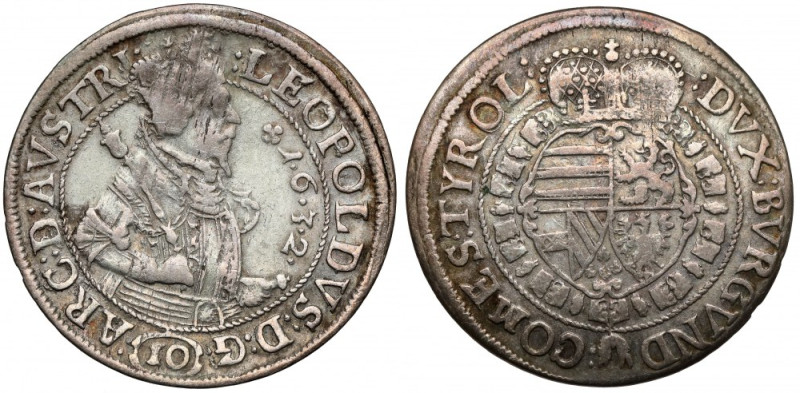 Austria, Leopold V, 10 krajcarów 1632, Tyrol 
Grade: VF+ 

More photos and fu...