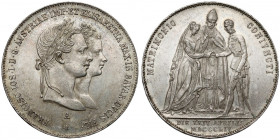 Austria, Franciszek Józef I, Gulden 1854 - zaślubinowe