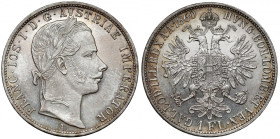 Austria, Franciszek Józef I, Floren 1860-A, Wiedeń