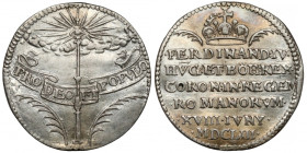 Austria, Ferdynand IV, Żeton koronacyjny 1653 (ø24mm) - na Świętego Cesarza Rzymskiego