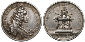 Austria, Karol VI, Żeton koronacyjny 1711 (ø25mm) - na Świętego Cesarza Rzymskiego