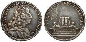 Austria, Karol VII, Żeton koronacyjny 1742 (ø25mm) - na Świętego Cesarza Rzymskiego