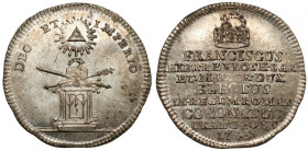 Austria, Franciszek I, Żeton koronacyjny 1745 (ø22mm) - na Świętego Cesarza Rzymskiego