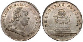 Austria, Leopold II, Żeton koronacyjny 1790 (ø26mm) - wybór na Cesarza