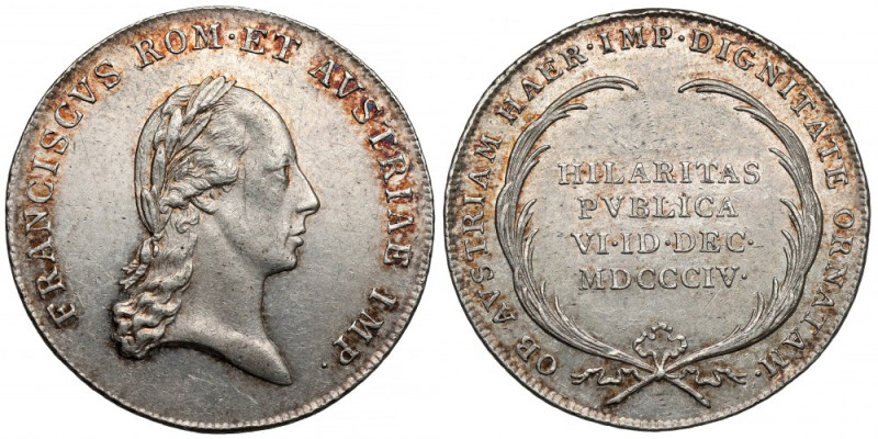 Austria, Franciszek II, Żeton 1804 (ø24mm) - przyjęcie tytułu Cesarza Austrii Sr...