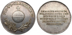 Austria, Franciszek II, Żeton koronacyjny 1825 (ø25mm) - Karolina Augusta królowa Węgier