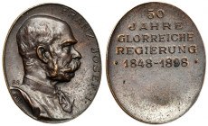 Austria, Franciszek Józef I, Medal 1898 - 50 Jahre Glorreiche Regierung