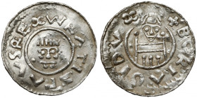 Czech Moravia, Olomouc Region, Vratislav II. and his son Bořivoj II. (1090-1092) UNIQUE Denar UNIKAT