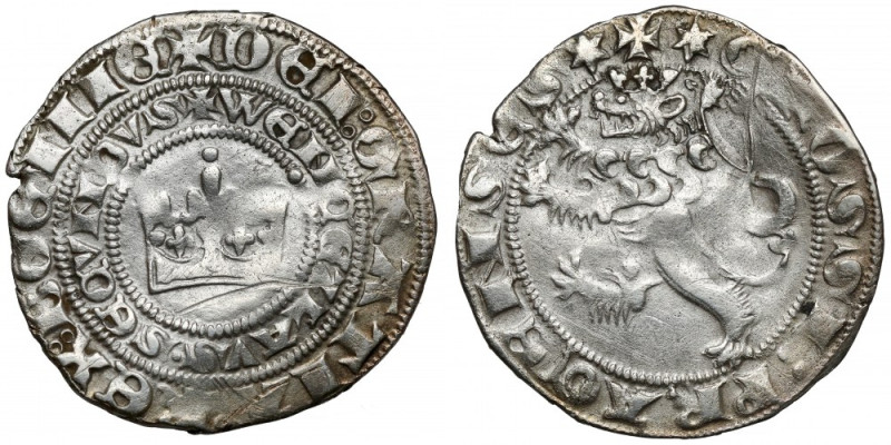 Czechy, Wacław II Czeski (1278-1305) Grosz praski 
Grade: VF- 

More photos a...