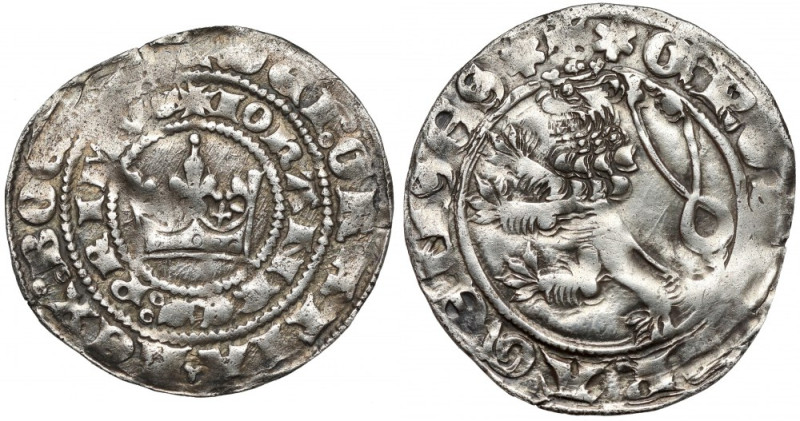 Czechy, Jan I Luksemburski (1310-1346) Grosz praski 
Grade: VF/VF+ 

More pho...