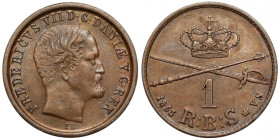 Denmark, Frederick VII, Rigsbankskilling 1853